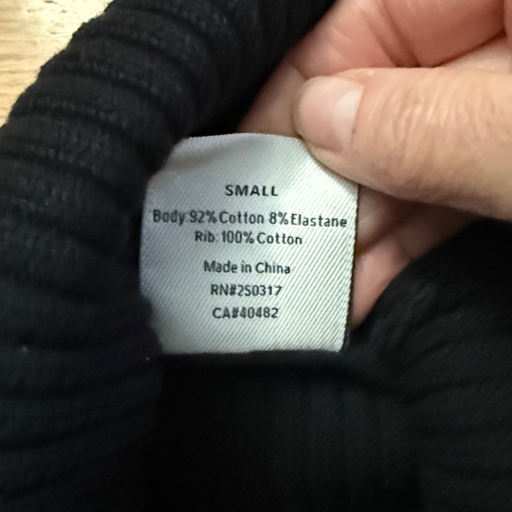 Varley Britannia Turtleneck Sweatshirt In Black Size S - Picture 6 of 7